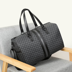 GagaFast Classic Monogram Travel Sports Duffel Bag with Shoe Compartment