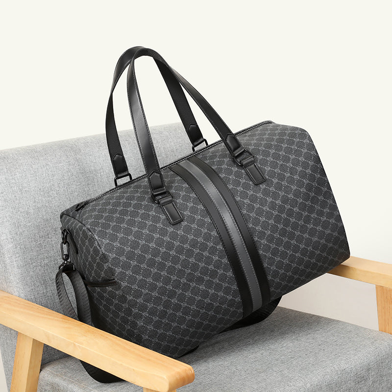 GagaFast Classic Monogram Travel Sports Duffel Bag with Shoe Compartment