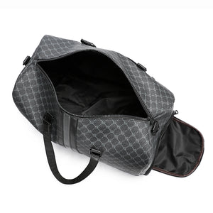 GagaFast Classic Monogram Travel Sports Duffel Bag with Shoe Compartment