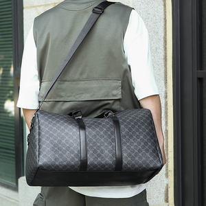 GagaFast Classic Monogram Travel Gym Sports Duffel Bag with Luggage Strap
