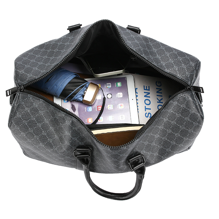 GagaFast Classic Monogram Travel Gym Sports Duffel Bag with Luggage Strap