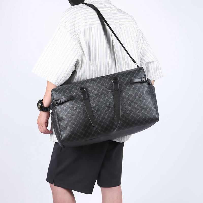 GagaFast Monogram Business Travel Gym Duffel Bag with Shoe Compartment