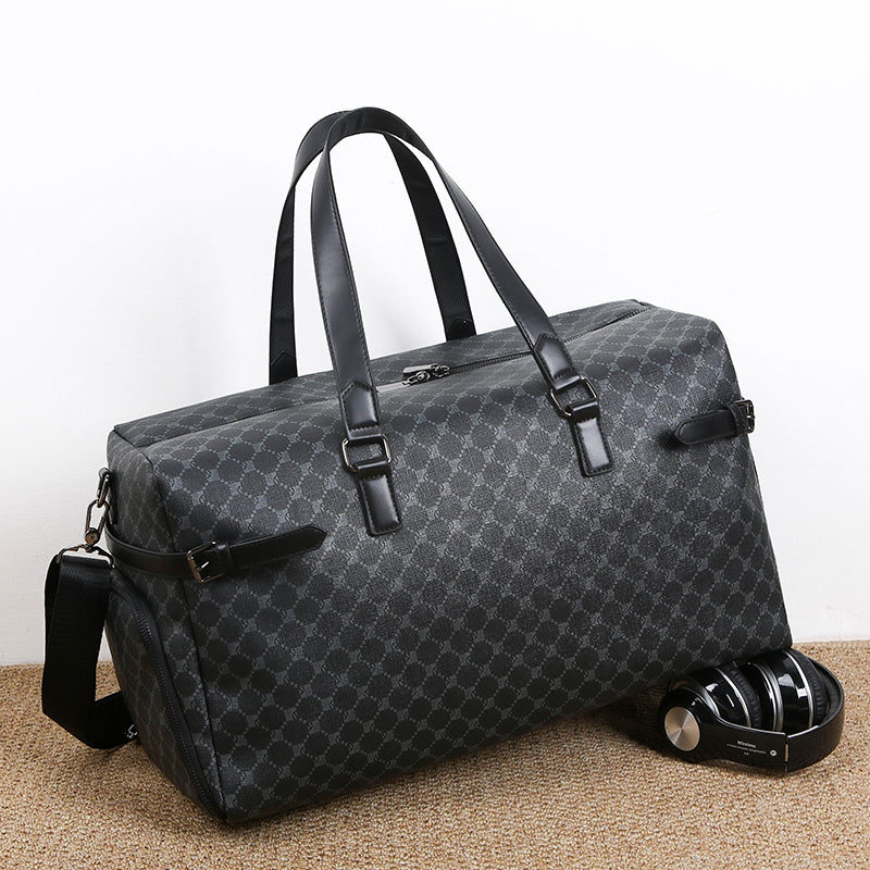 GagaFast Monogram Business Travel Gym Duffel Bag with Shoe Compartment