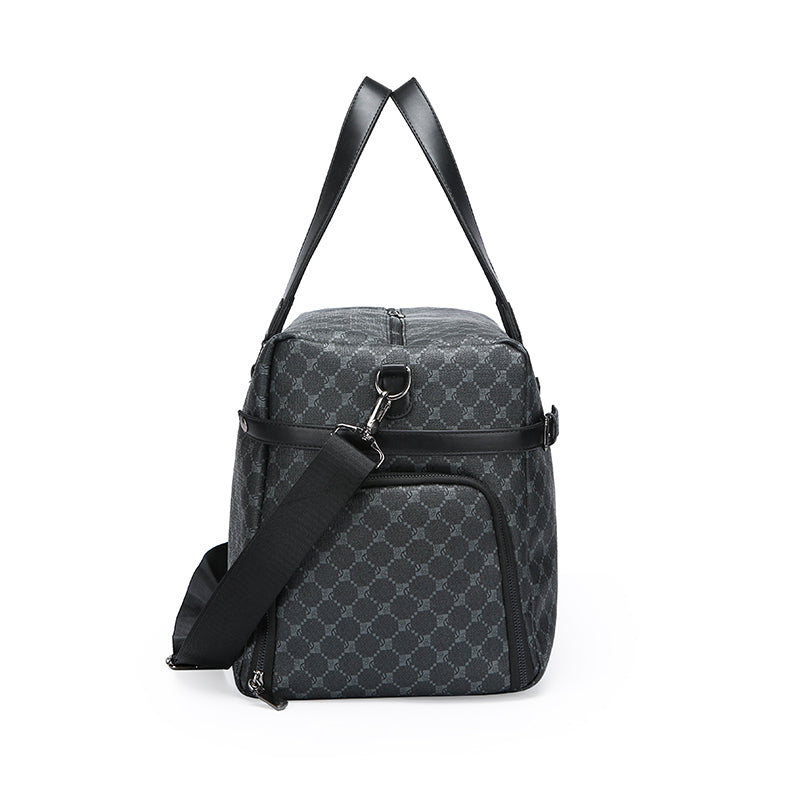 GagaFast Monogram Business Travel Gym Duffel Bag with Shoe Compartment