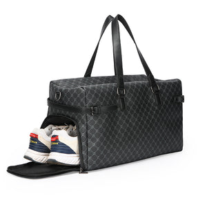GagaFast Monogram Business Travel Gym Duffel Bag with Shoe Compartment