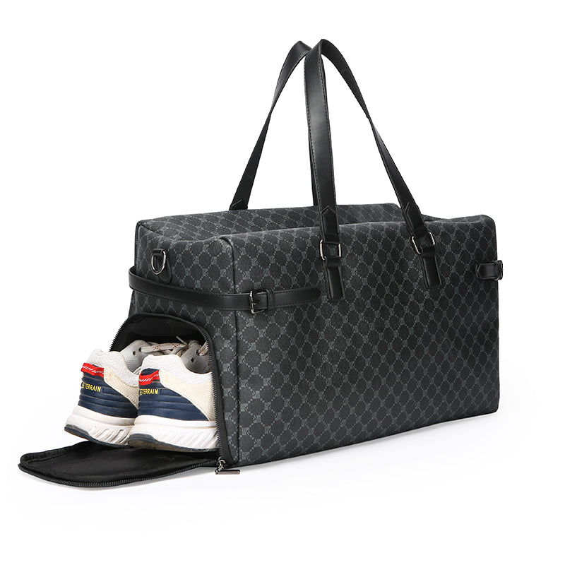 GagaFast Monogram Business Travel Gym Duffel Bag with Shoe Compartment