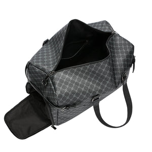 GagaFast Monogram Business Travel Gym Duffel Bag with Shoe Compartment