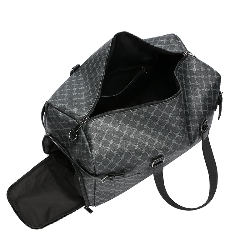 GagaFast Monogram Business Travel Gym Duffel Bag with Shoe Compartment