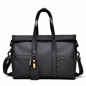 Expandable Travel Duffel Gym Bag with Wet-Dry Separation Luggage Strap