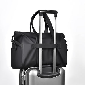 Expandable Travel Duffel Gym Bag with Wet-Dry Separation Luggage Strap