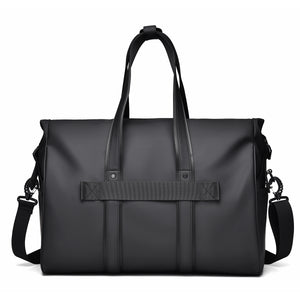 Expandable Travel Duffel Gym Bag with Wet-Dry Separation Luggage Strap
