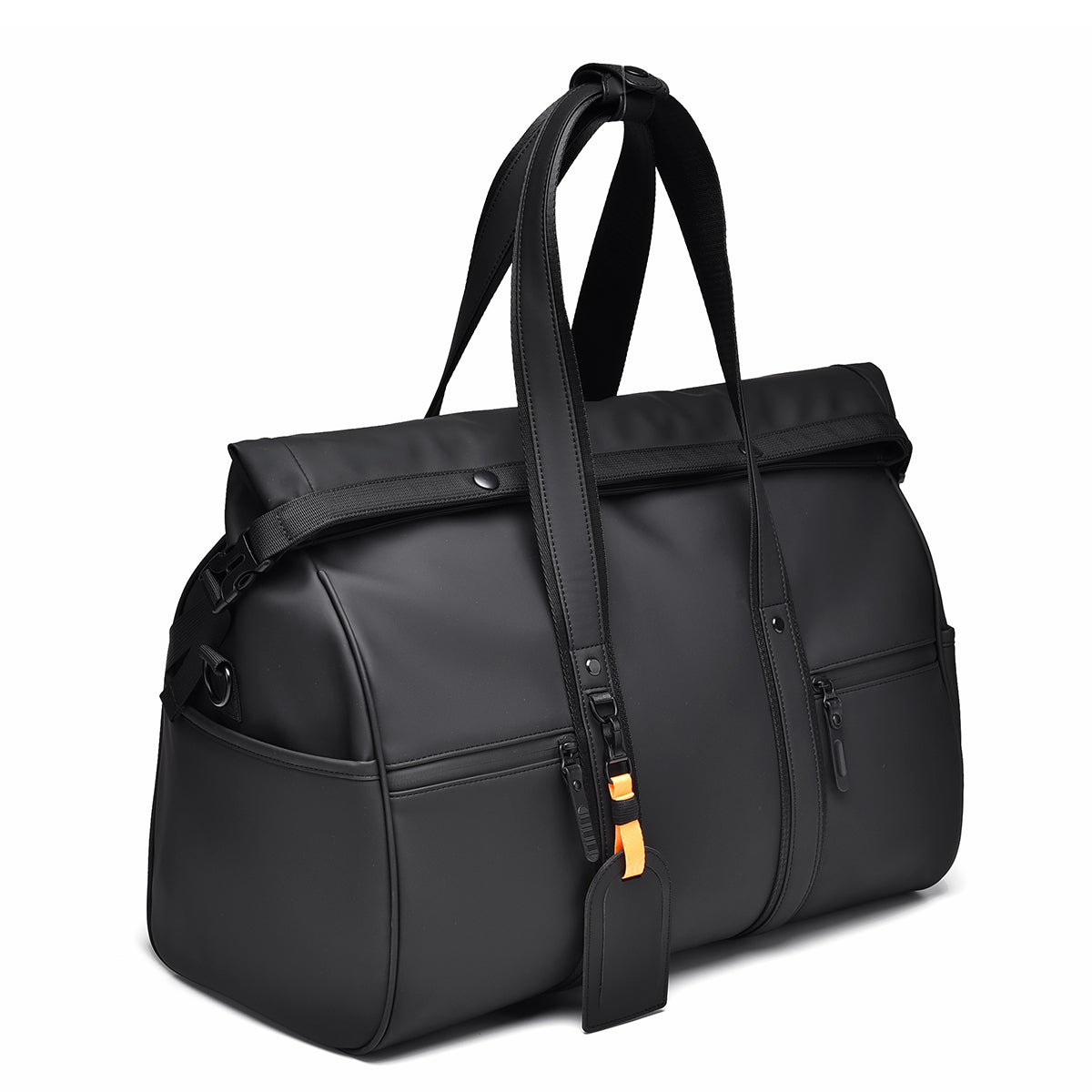 Expandable Travel Duffel Gym Bag with Wet-Dry Separation Luggage Strap