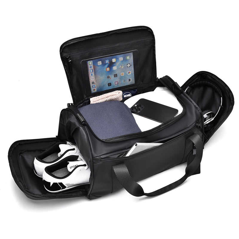Unisex Gym Travel Duffel Bag with Shoe Compartment Wet-Dry Separation