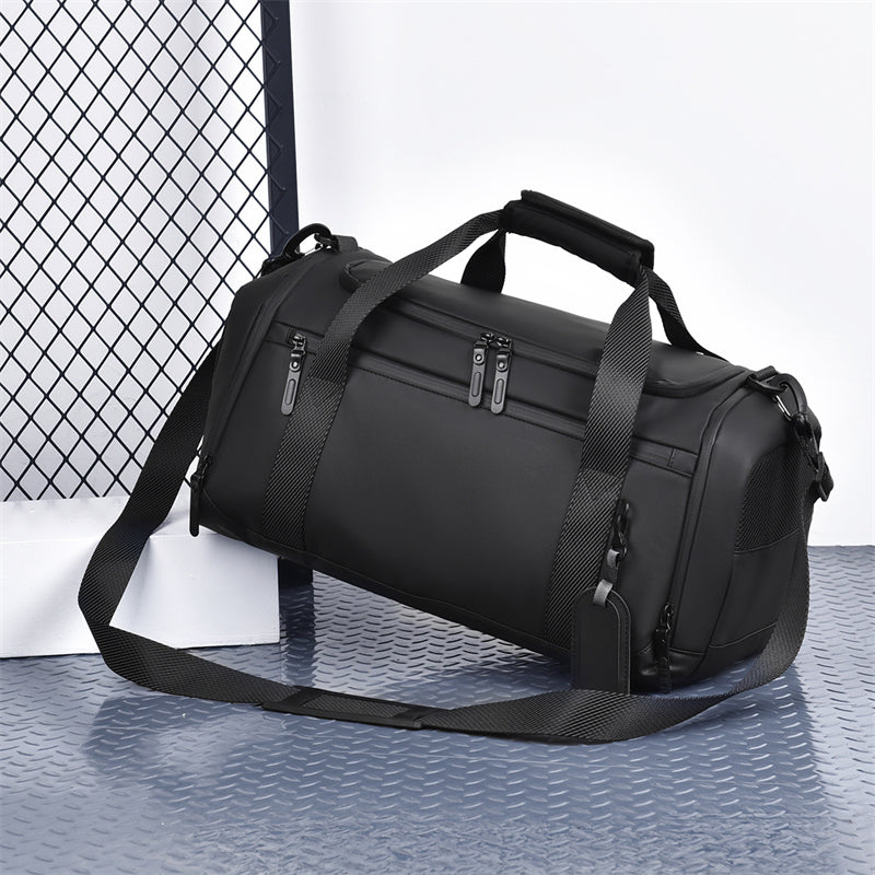 Unisex Gym Travel Duffel Bag with Shoe Compartment Wet-Dry Separation