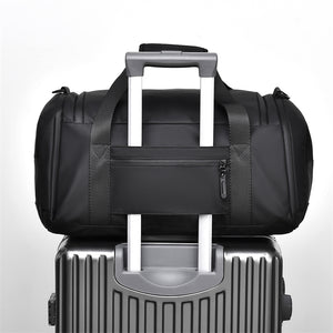 Unisex Gym Travel Duffel Bag with Shoe Compartment Wet-Dry Separation