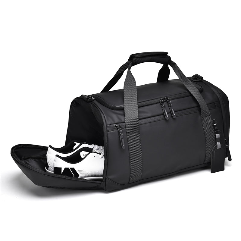 Unisex Gym Travel Duffel Bag with Shoe Compartment Wet-Dry Separation
