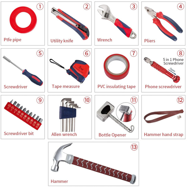 GagaFast Thor Mjolnir Hammer 27 Pieces Multi-functional Tool Set Gift Pack