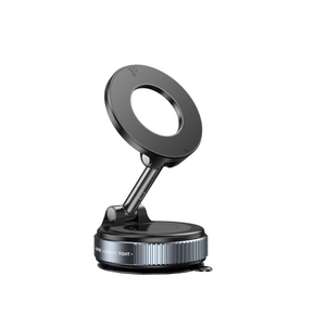 GagaFast Rotating Vacuum Magnetic Phone Holder Stand for Any Smooth Surface – Black