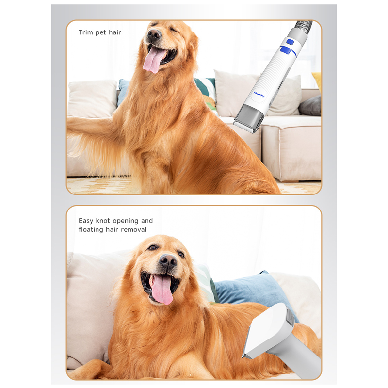 Kemei Multifuctional Pet Vaccum Cleaner One-Stop Grooming Kit 15 in 1