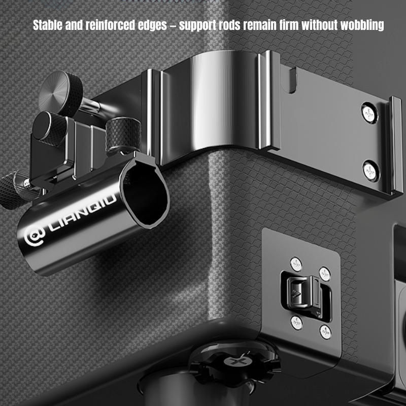 LIANQIU 29L Multifunctional Fishing Box Adjustable Legs Foldable Backrest
