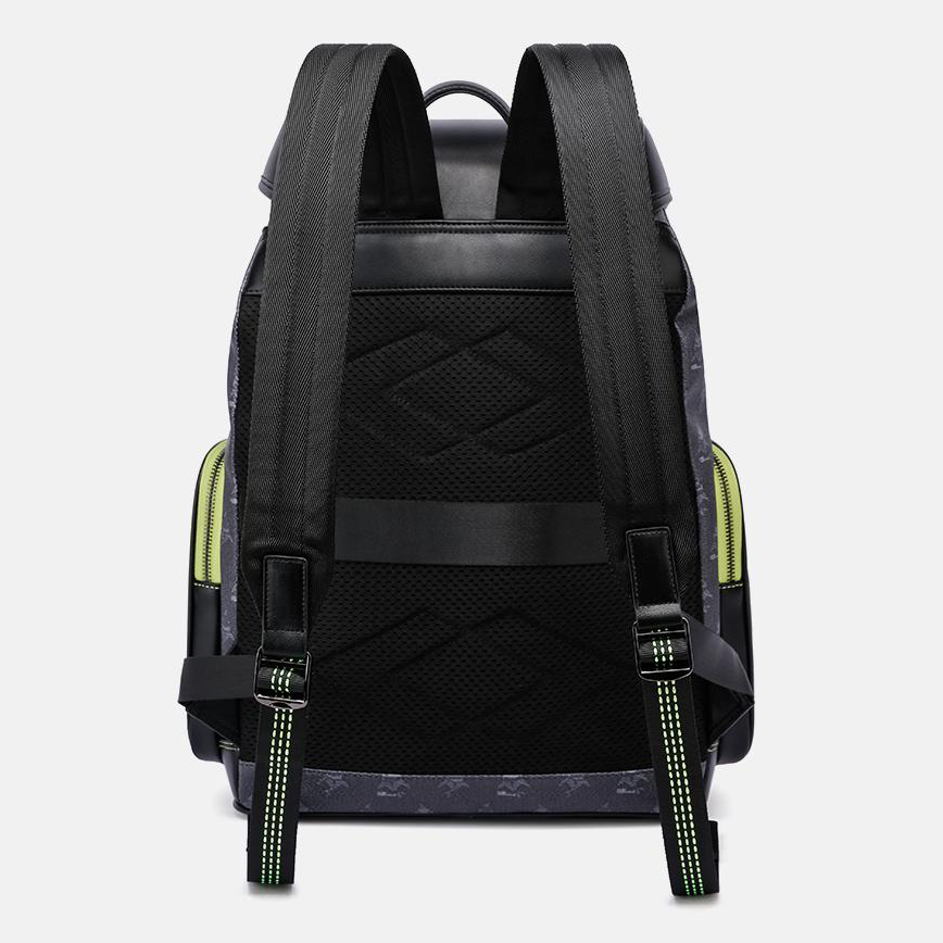 Mark Fairwhale Unisex Business Travel Laptop Backpack with Luggage Strap – Black