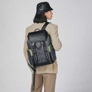 Mark Fairwhale Unisex Business Travel Laptop Backpack with Luggage Strap – Black
