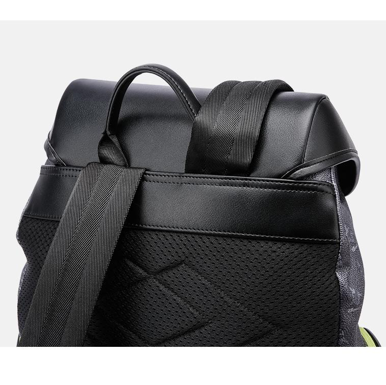 Mark Fairwhale Unisex Business Travel Laptop Backpack with Luggage Strap – Black