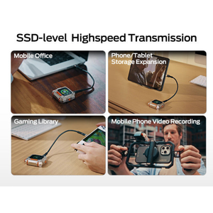 MoveSpeed GD10 1TB Touch Screen Portable SSD 1050MB/s For PC and Smartphone