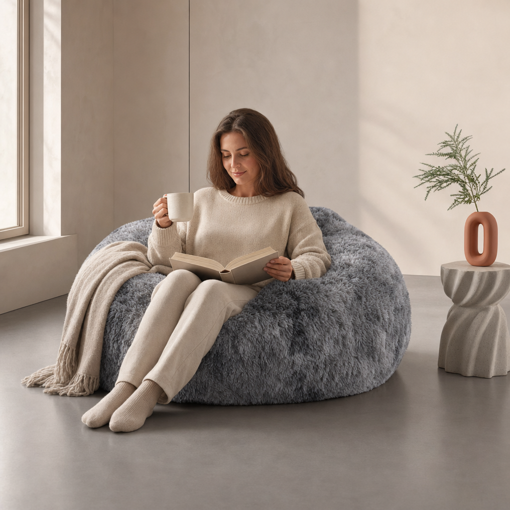 Compressed Sofa Chair Adult Bean Bag Chair Memory Foam Lazy Chair