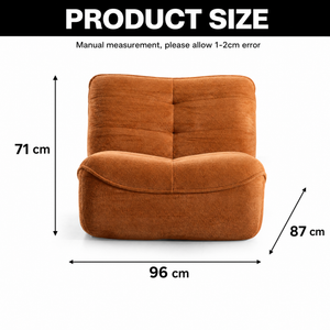 Compressed Sofa for Adults Giant Bean Bag Chair Ergonomic Memory Foam Sofa
