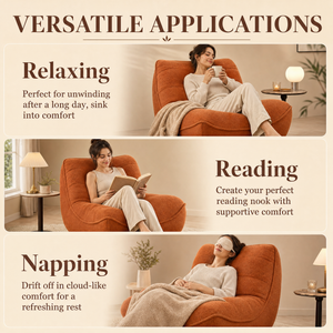 Compressed Sofa for Adults Giant Bean Bag Chair Ergonomic Memory Foam Sofa