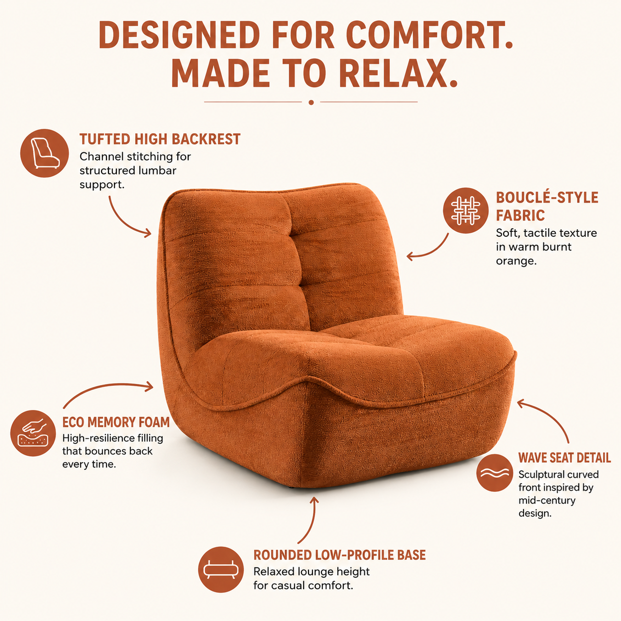 Compressed Sofa for Adults Giant Bean Bag Chair Ergonomic Memory Foam Sofa