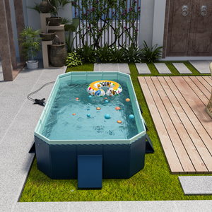 GagaFast Foldable Frame Non-Inflation Swimming Pool Easy Storage – M