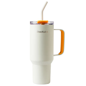 BlacKube 1.2L Stainless Steel Leak-Proof Thermo Travel Tumbler Gift Pack – Pale Yellow