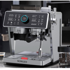 WOWKIEE Commercial-Grade Manual Espresso Coffee Machine with Grinder Smart Display