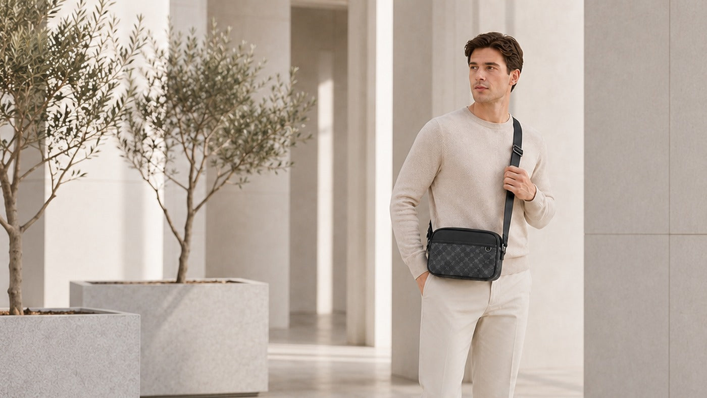 GagaFast crossbody bag worn for compact daily carry